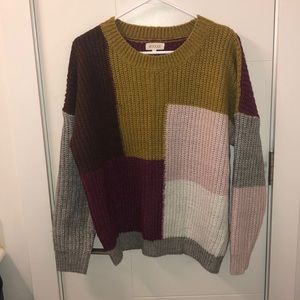 NEW Multicolor Chunky Oversized Sweater